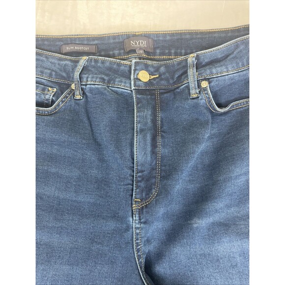 NYDJ Not Your Daughters Jeans Slim Bootcut LiftxTuck Blue Size 12 - Picture 3 of 10